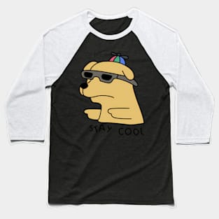 Stay Cool Meme Dog Baseball T-Shirt